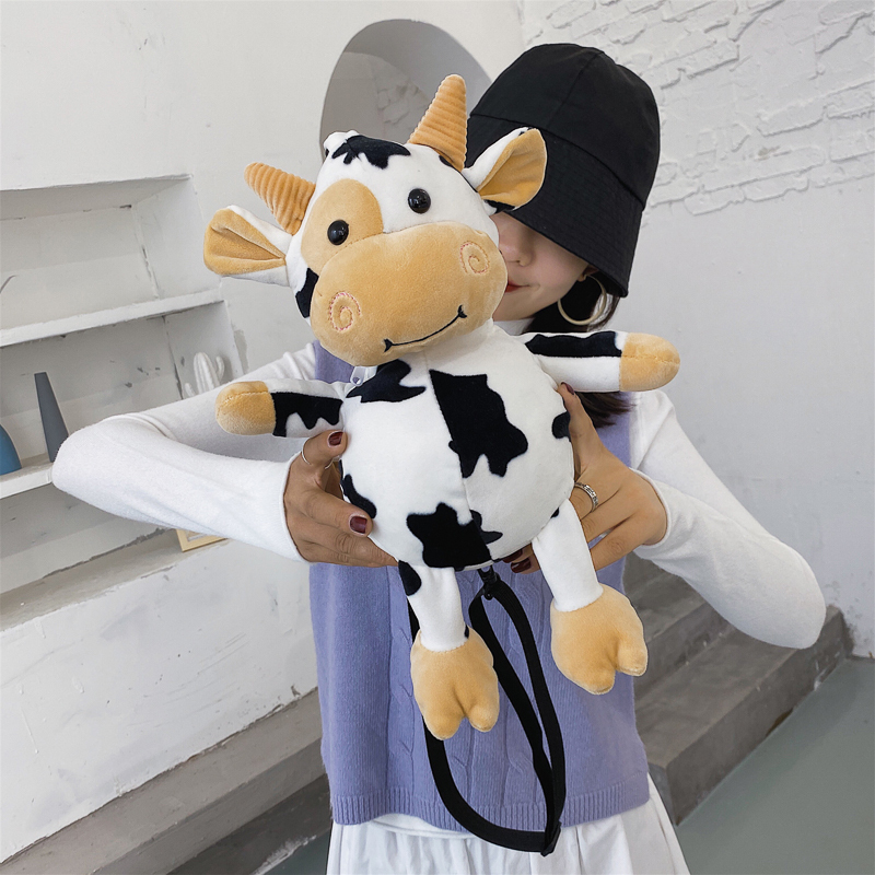 Cute Cow Doll Small Bag Women's 2025 New Trendy Korean Version Easiest for Match Crossbody Bag Chain Bag Fashion Chest Bag Cute Cow Doll Small Bag Women's 2025 New Trendy Korean Version Easiest for Match Crossbody Bag Chain Bag Fashion Chest Bag