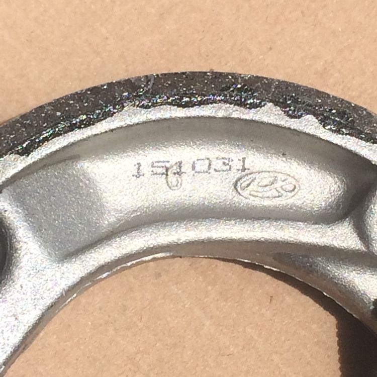 Phụ kiện xe máy Wuyang Honda Jin CG WH125-10 Má phanh sau Bánh xe phanh sau Giày phanh - Pad phanh