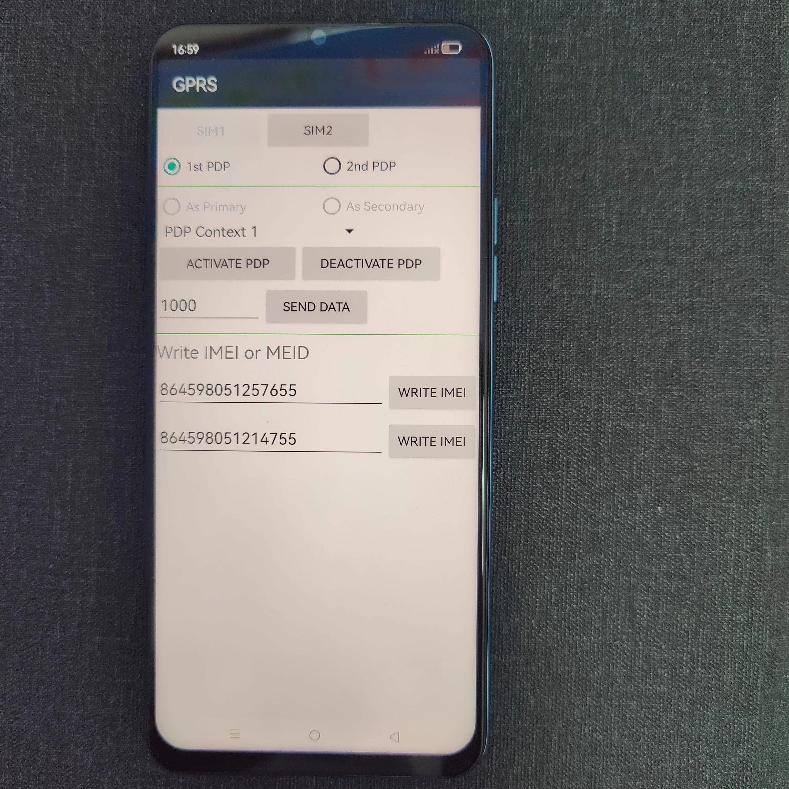 Dimensity 900 5g Mobile Phone with a Modified Imei Number for Data Use, Supports 700 Mbps Imei Modification for Konka and Coolpad
