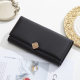 Wallet European and American simple solid color fashionable personality versatile
