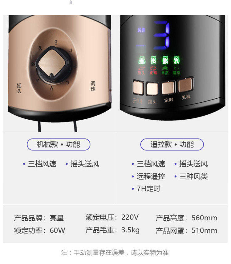 quạt bàn mini Ngôi sao sáng quạt tường hộ gia đình treo tường quạt điện ký túc xá máy tính để bàn mạnh nhà hàng công nghiệp quạt tường lớn lắc đầu thương mại - Quạt điện giá quạt nước