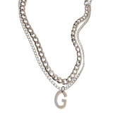 Небольшое ожерелье с буквами для влюбленных из нержавеющей стали, дизайнерский брендовый свитер, цепочка до ключиц, тренд сезона