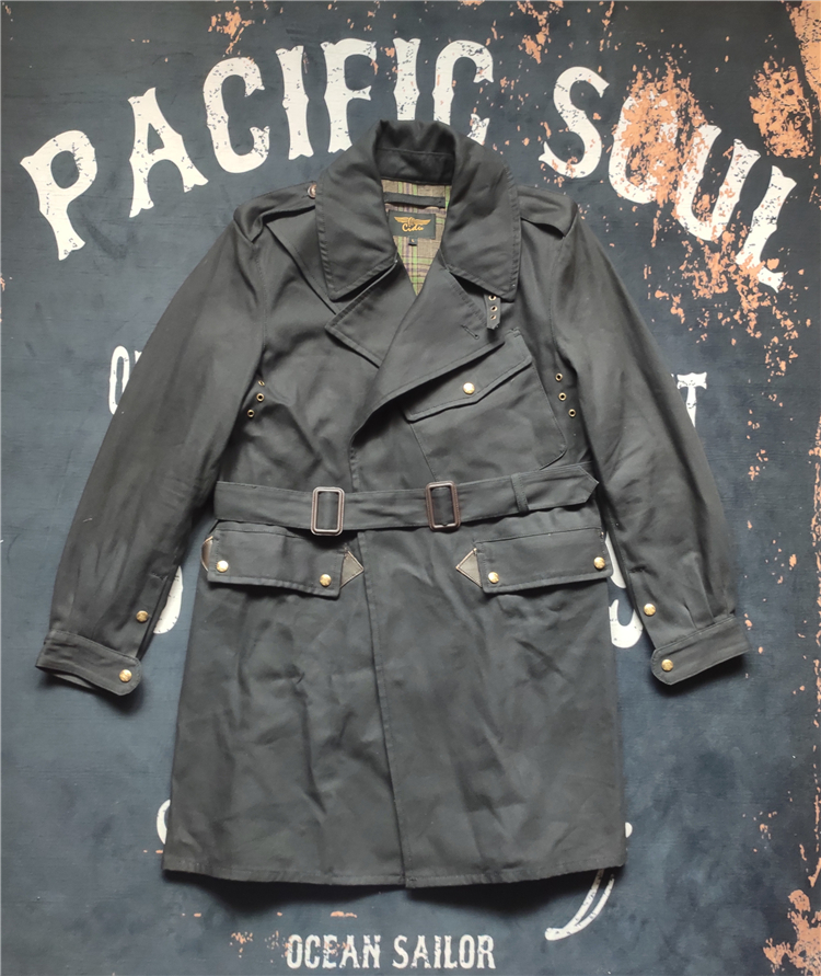 Sample clothes and solid canvas English Motorcycle Coat DISPATCH RIDERS COAT