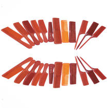 Hand-polished electric wood comb male hair comb sideburns comb cutting comb straight row Apple pointed tail comb
