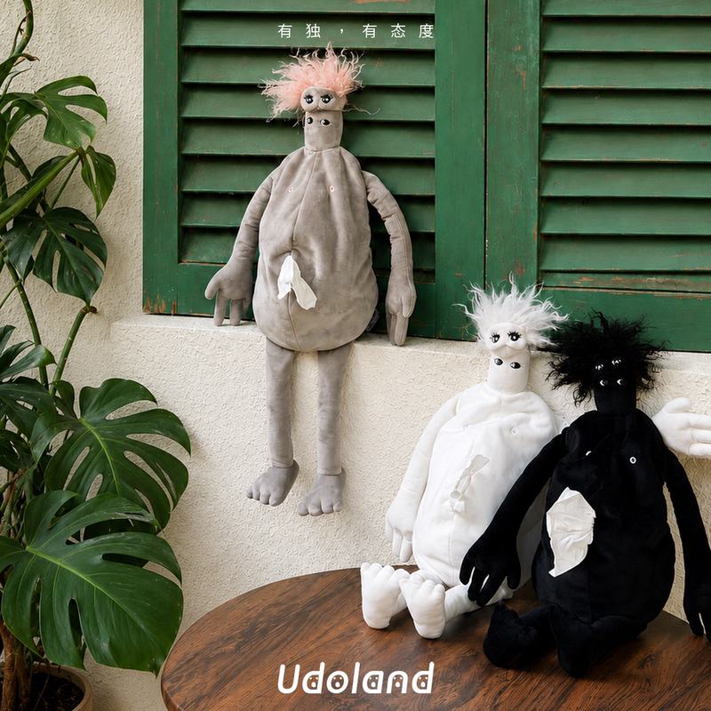 Udoland | Fat Paper Refrigerator Magnet Tissue Box Bedroom Plush Doll Creative Tissue Box Original Design Gift Udoland | Fat Paper Refrigerator Magnet Tissue Box Bedroom Plush Doll Creative Tissue Box Original Design Gift