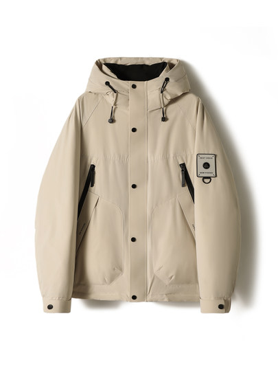 Four colors and styles with no limit! 90 duck down workwear style casual down jacket for men