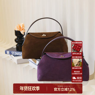 Morning and Evening Narrative Two-Tier Leather Tote Bag | Matte Leather Large Capacity 3-Way Handbag/Crossbody Bag