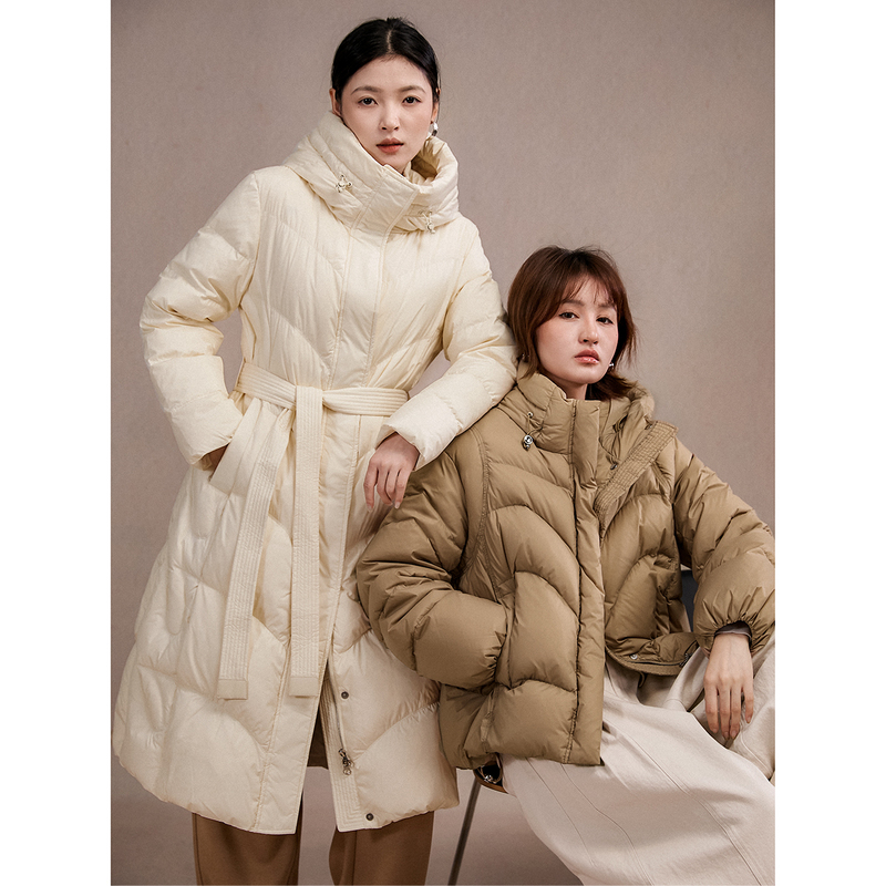 Ice Point Price, Warm Winter Small Heater, Densely Woven, Soft/Heavyweight, Traceable 95% Goose down Puffer Jacket for Women