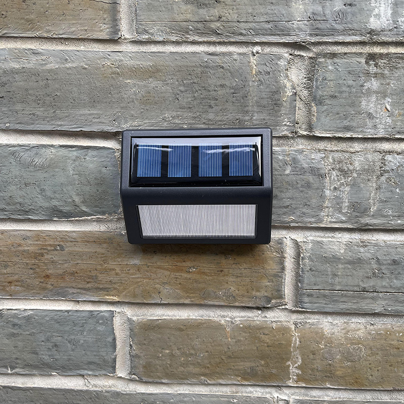 Solar Outdoor Patio Steps Light Garden Arrangement Wall Railing Wall Lamp Stairs Waterproof decorative pedalling lamp