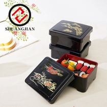 Double sword Japanese eel box Japanese cuisine sushi box household lunch box rectangular business set insulation bento box