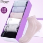 Nước đá sạch nano bạc ion khử mùi kháng khuẩn cotton vớ khử mùi nữ vớ ngắn ống nữ vớ vớ nông miệng trượt nữ vớ thể thao tất nữ cổ trung