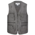 Mùa xuân và mùa hè vest vest vest người cao tuổi trung niên cha mùa xuân áo khoác cotton trung niên vest vest nam nhiều túi áo ba lỗ tập gym Áo vest cotton