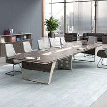 Conference table long table in talks table and chairs combined meeting table minimalist modern long table working table office furniture