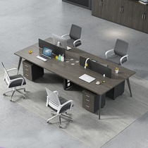 Staff desk simple modern 4 people Shanghai office furniture work desk staff table screen office table and chair