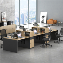 Staff desk chair combination modern minimalist computer desk 2 4 6 people with staff table with cabinet office table