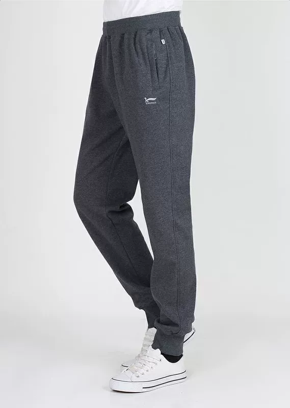 Mùa thu và mùa đông nam béo cộng với nhung dày lỏng mồ hôi nam cotton cộng với phân bón XL kín miệng quần tây nam giản dị