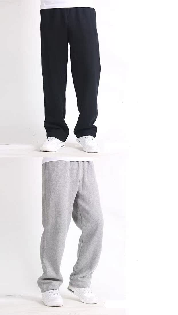 Mùa thu và mùa đông nam quần bó sát bằng vải cotton giản dị cộng với phân bón XL nam cộng với quần nhung dày quần nam quần jogger nam