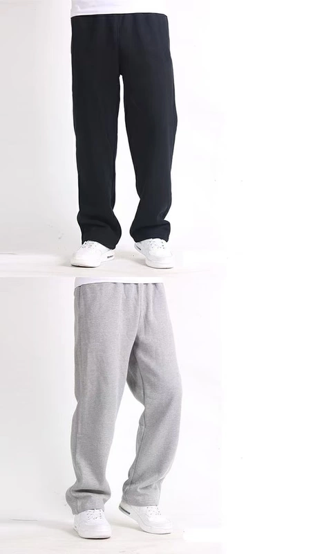 Mùa thu và mùa đông nam quần bó sát bằng vải cotton giản dị cộng với phân bón XL nam cộng với quần nhung dày quần nam shop quần áo nam
