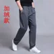 Quần thể thao nam phong cách nam xuân thu đông quần ống suông thẳng giản dị cộng với quần ngố size lớn quần áo nam