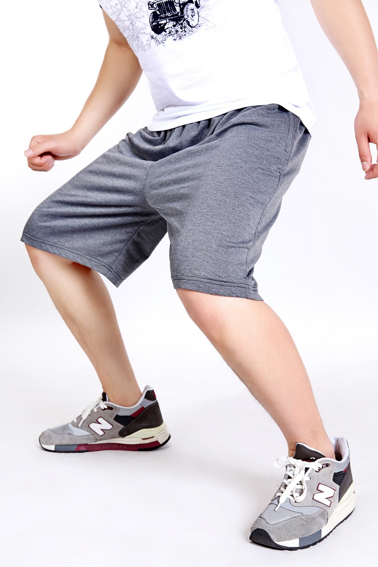 Trung niên và chất béo cộng với XL chất béo quần short nam quần thể thao mỏng lỏng chất béo cotton thêm lớn quần quần tây