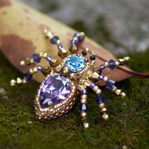 Pearl Art Gallery Original Spider Breast Stitch Pearl Embroidered Material Bag DIY Method Embroidery Zircon Imported Pearl Send Friend Gift