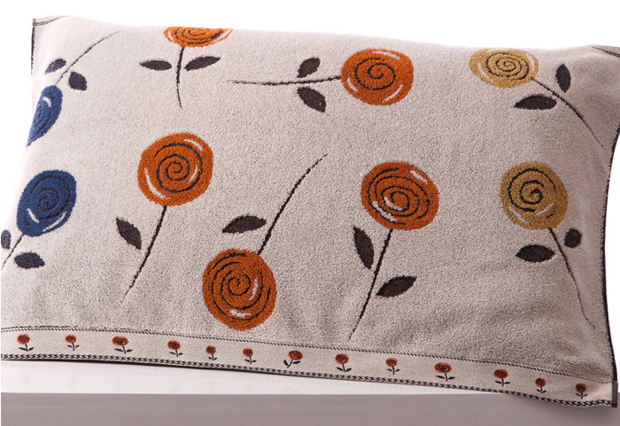 Vàng số không xoắn gối bông bao gồm hai được trang bị dày mềm mại và thoải mái jacquard tăng mẫu gối bao gồm một cặp tình nhân - Khăn gối vỏ gối vuông