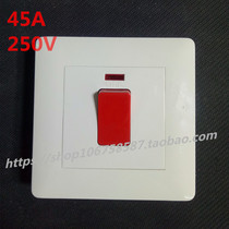 86 Type 250V45A high power start switch panel double cut belt indicator lamp switch power stream socket