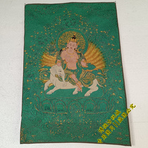 Thangka embroidery Samantabhadra statue Thangka brocade embroidery Tibetan Buddha Bodhisattva statue cloth painting hanging painting living room nave painting