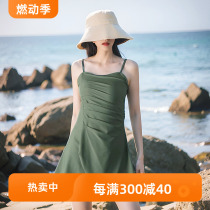 lulu cozy blue sky and clear water pure and sexy one-piece swimsuit for women with overflowing sense of luxury