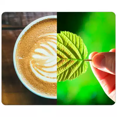 Food and beverage mouse pad coffee 1 coffee bean Cup Picture DIY mouse pad specification 18*22*0 3cm