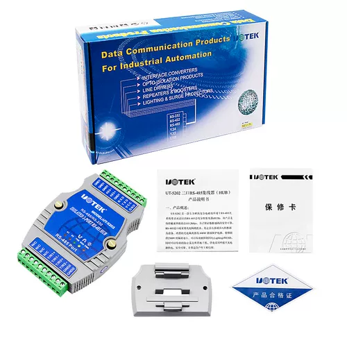 Yutai 485 Episodes 2 Оптические изоляции Промышленная промышленная класса с 1 по 2 дороги RS485 Allocation UT-5202 Общий модуль связи общего устройства на все пути 485 езды на две дороги 485 Семинары по сигналам