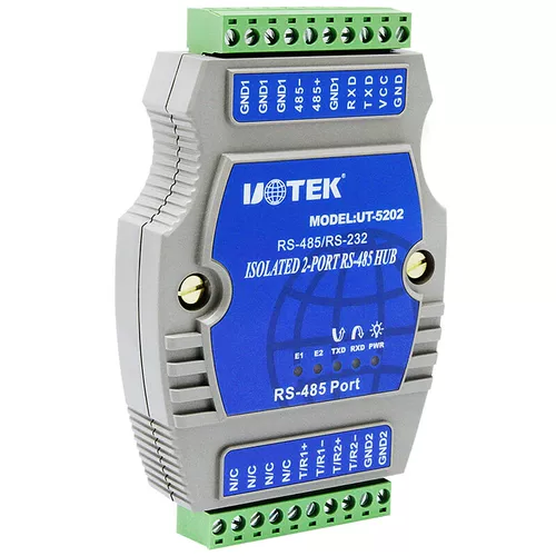 Yutai 485 Episodes 2 Оптические изоляции Промышленная промышленная класса с 1 по 2 дороги RS485 Allocation UT-5202 Общий модуль связи общего устройства на все пути 485 езды на две дороги 485 Семинары по сигналам