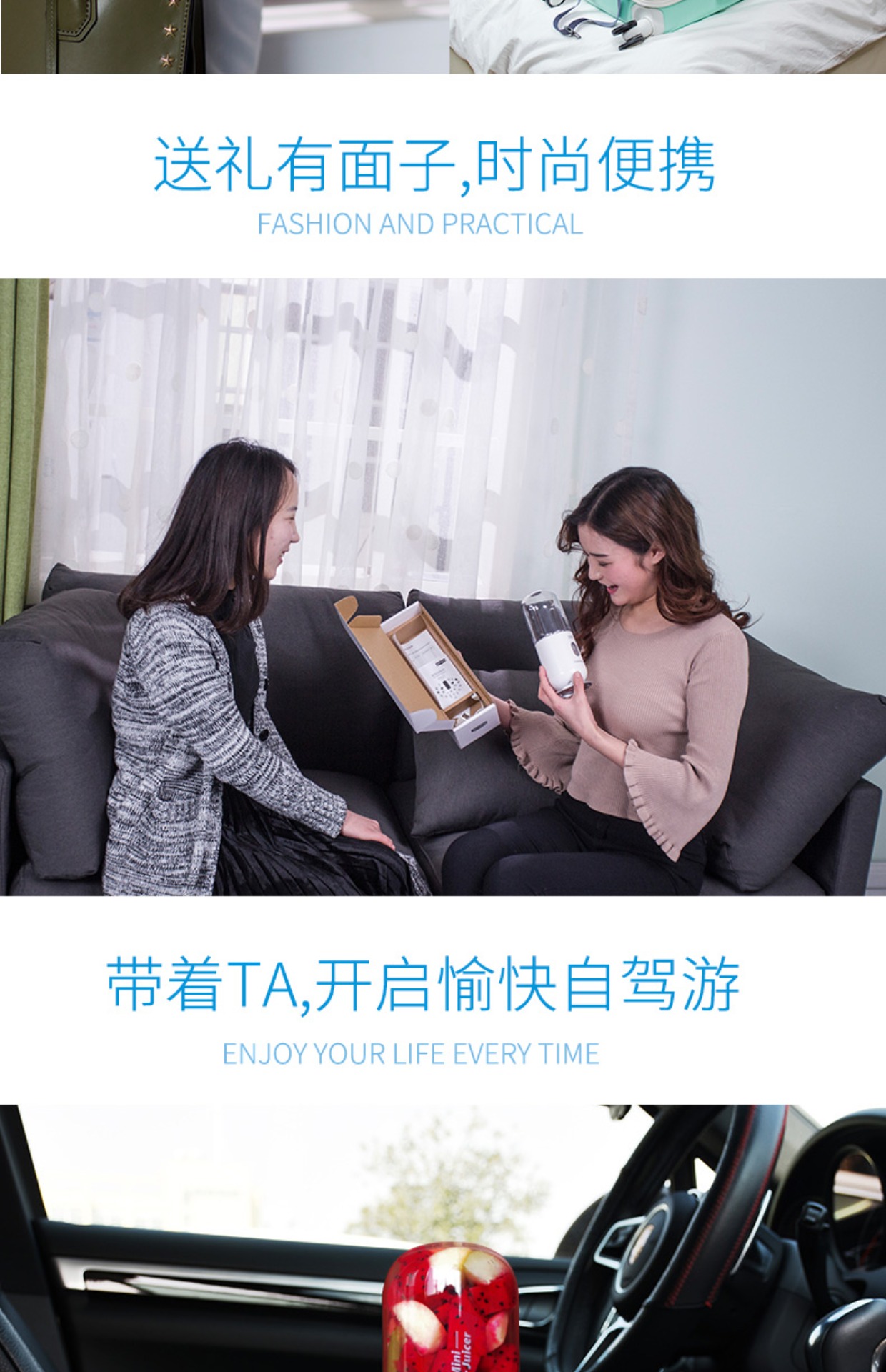 Jiuyang điện cầm tay máy ép trái cây gia dụng nhỏ máy ép trái cây đa chức năng máy ép sinh viên mini - Máy ép trái cây máy xay omniblend