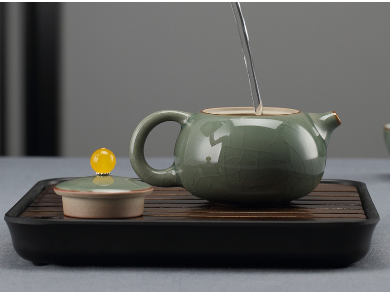 Travel portable tea sets the teapot teacup mini ceramic household contracted tea tray was portable is suing