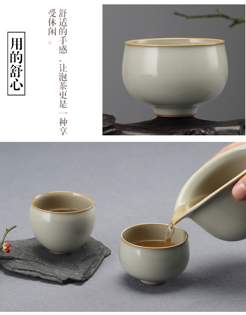 Jingdezhen kung fu tea set limit your up open cups can raise the master cup checking ceramic cup sample tea cup