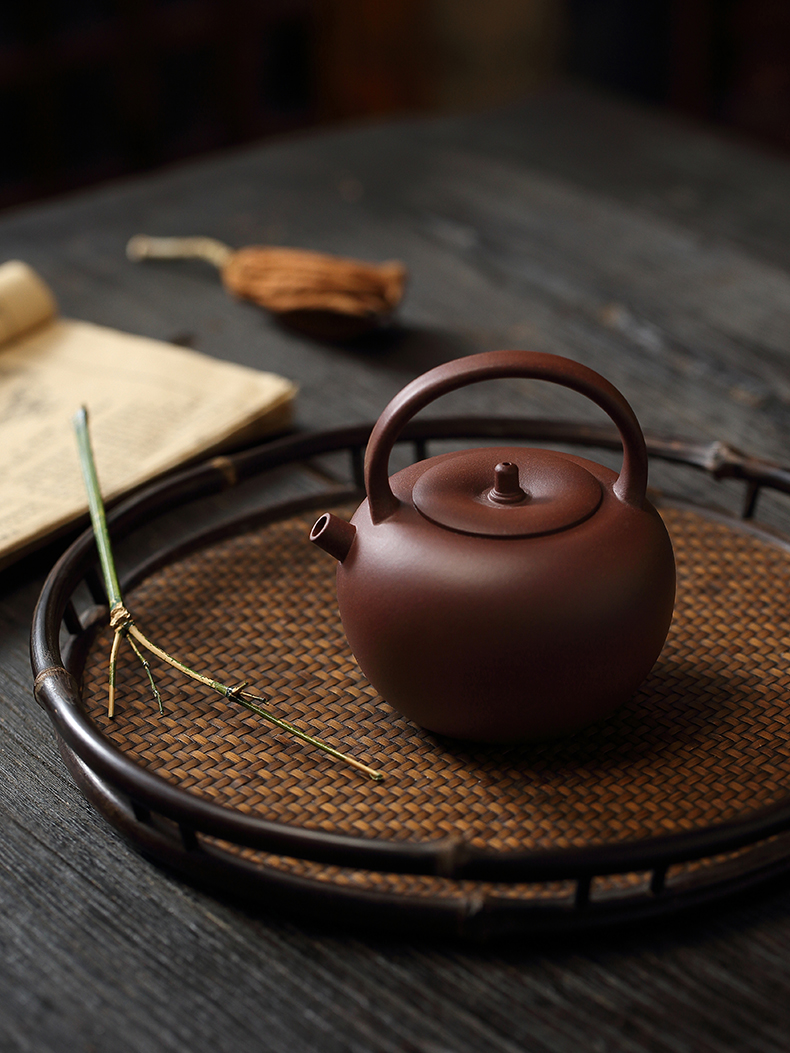 Wu Yafei HaiRong 】 【 hundred too a type it undressed ore purple clay tea set all hand home tea kettle