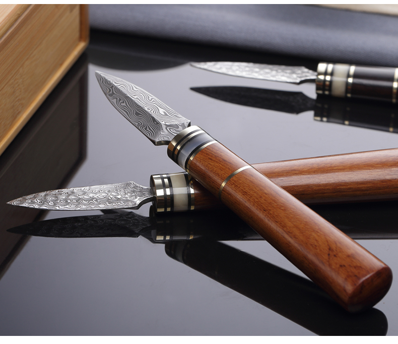 Manual Damascus steel knife needle knife home pu - erh tea tea cone pried kung fu tea tea accessories with zero