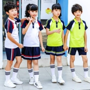 2018 đồng phục tiểu học mới phù hợp với mùa hè thể thao trẻ lớn tay ngắn trẻ em trung học cơ sở dịch vụ lớp đại học tùy chỉnh