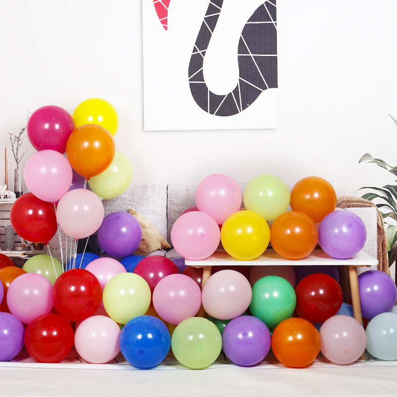5 inch thickened matte small balloon baby children's birthday party layout wedding decoration bar ground burst balloon
