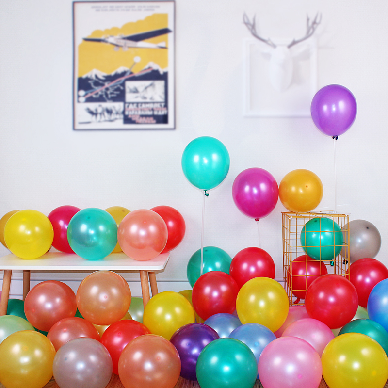 Xixi Aibo thickened pearlescent balloon decoration wedding new house layout birthday party New year opening event balloon