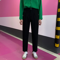Leisure trousers straight line Korea 2022 new spring men popular loose fashion and soft tide pants men