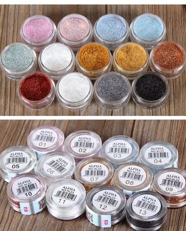 Hiệu suất sân khấu Cô dâu sắc đẹp Authentic Alpha Monochrom Pearlescent Eye Shadow Powder Long lanh làm sáng bột High Gloss Powder - Bóng mắt phấn mắt hàn quốc