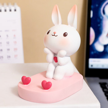 Mobile phone desktop stand rabbit small ornaments gift accessories Mobile phone desktop stand rabbit small ornaments gift accessories