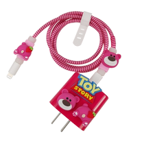 Apple 14 iPhone 13 charger head data cable protective cover 11 12 promax mobile phone data cable anti-breakage 20w fast charging cartoon Strawberry Bear 14 plus anti-folding