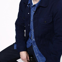 RogueTerritory RGT indigo sky blue dyed Thorn cloth Sashiko third generation jacket spot