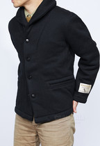 Regular agent spot Nissan BROWNS BEACH BBJ mens green fruit collar wool jacket 8024