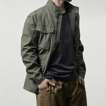 BARACUTAT slight old standing collar tooling vintage jacket coat mens trend loose BRCPS0670