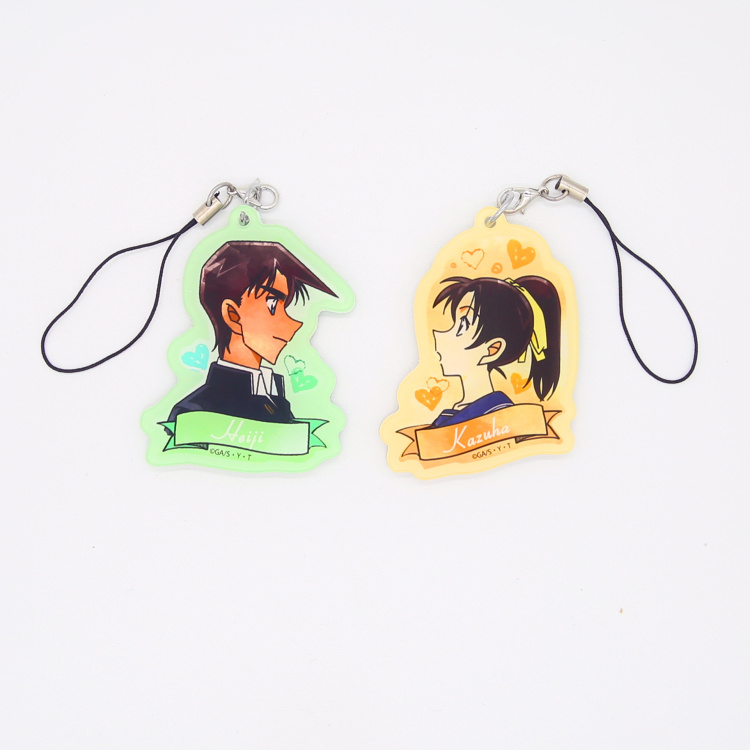 A variety of famous detective Conan Xinlan Hattori and Ye Suzuki Jingji Zhenyuanzi couple mobile phone rope pendant keychain