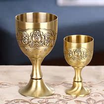 Retro bronze High-footed Rose Wine Cup Wine Glasses of a Wine Glass of red wine with a small wine taverless wine