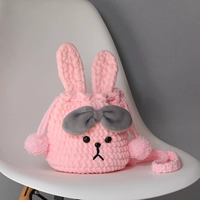 Мисс кролик розовый материал